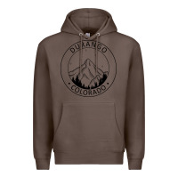Coffee Durango Mountain City - Colorado State Souvenir Gift Premium Hoodie - trangStudio