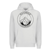 Dove Grey Durango Mountain City - Colorado State Souvenir Gift Premium Hoodie - trangStudio