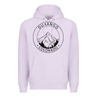 Lilac Durango Mountain City - Colorado State Souvenir Gift Premium Hoodie - trangStudio