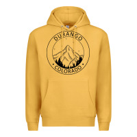 Mustard Durango Mountain City - Colorado State Souvenir Gift Premium Hoodie - trangStudio