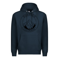 Navy Durango Mountain City - Colorado State Souvenir Gift Premium Hoodie - trangStudio