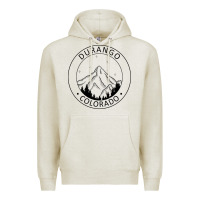 Oatmeal Heather Durango Mountain City - Colorado State Souvenir Gift Premium Hoodie - trangStudio