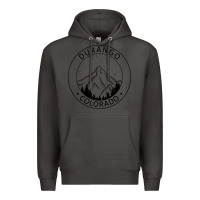 Smoke Durango Mountain City - Colorado State Souvenir Gift Premium Hoodie - trangStudio