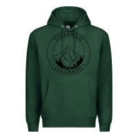 Sports Green Durango Mountain City - Colorado State Souvenir Gift Premium Hoodie - trangStudio