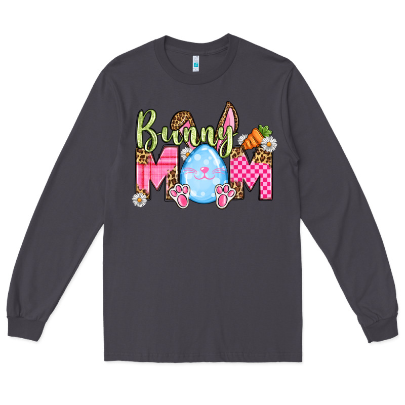 Easter Day Bunny Mom Long Sleeve Tee by OliviaCreatesArt | Teevron
