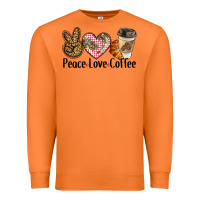 Carrot peace love coffee Premium Sweatshirt - BarkalooDesign
