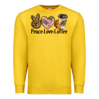 Lemon peace love coffee Premium Sweatshirt - BarkalooDesign