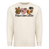 Sandshell peace love coffee Premium Sweatshirt - BarkalooDesign