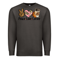 Smoke peace love coffee Premium Sweatshirt - BarkalooDesign
