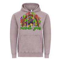 Vintage Zinc Mardi Gras rainbow and masks Vintage Hoodie - HowdyJamesFarm