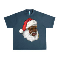 Midnight Navy african american santa Urban Heavy Tee - RanaPortraitStore