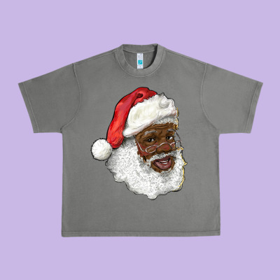 African American Santa Urban Heavy Tee Designed By Ranaportraitstore