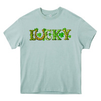 Arona st. patrick's day lucky with clovers and horseshoe Heavy Core Tee - RanaPortraitStore