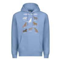 Colony Blue Wolves Of The World Educational Wolf Gift Premium Hoodie - trangStudio