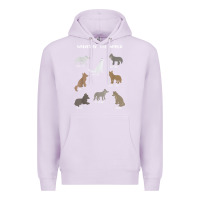Lilac Wolves Of The World Educational Wolf Gift Premium Hoodie - trangStudio