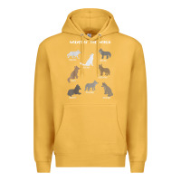 Mustard Wolves Of The World Educational Wolf Gift Premium Hoodie - trangStudio
