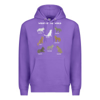 Purple Wolves Of The World Educational Wolf Gift Premium Hoodie - trangStudio