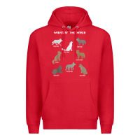 Red Wolves Of The World Educational Wolf Gift Premium Hoodie - trangStudio