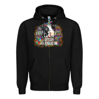 Black autism awareness2 Zipper Hoodie - SublimationCraftShop