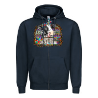 Navy autism awareness2 Zipper Hoodie - SublimationCraftShop