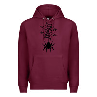 Burgundy spider t  shirt spider with web 17971797 Premium Hoodie - trangStudio
