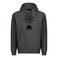 Charcoal Heather spider t  shirt spider with web 17971797 Premium Hoodie - trangStudio