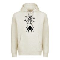 Oatmeal Heather spider t  shirt spider with web 17971797 Premium Hoodie - trangStudio