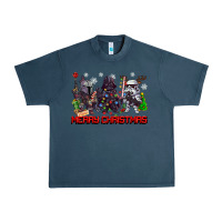 Midnight Navy merry christmas gnomies Urban Heavy Tee - CowGirlArtShop