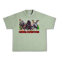 Oil Green merry christmas gnomies Urban Heavy Tee - CowGirlArtShop