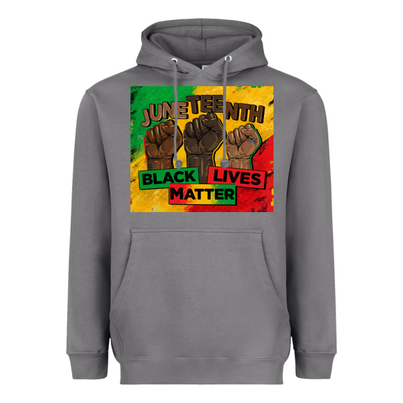 Juneteenth Black Lives Matter Tumbler Heavyweight Hoodie by BarkalooDesign | Teevron