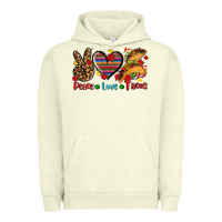 Pigment Pistachio peace love tacos Urban Hoodie - AdoDesignShop