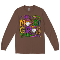 Chestnut it's mardi gras y'all gnomes Long Sleeve Tee - OliviaCreatesArt