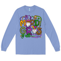 Colony Blue it's mardi gras y'all gnomes Long Sleeve Tee - OliviaCreatesArt