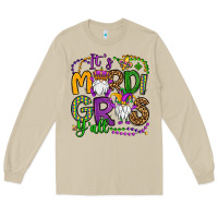 Mushroom it's mardi gras y'all gnomes Long Sleeve Tee - OliviaCreatesArt