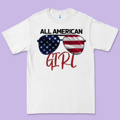 All American Girl Premium Tee Designed By Bettercallsaul