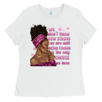 White afro woman cancer Ladies Tee - texasbilliewilder