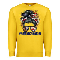 Lemon americanmom messy bun Premium Sweatshirt - BarkalooDesign