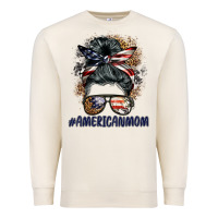 Sandshell americanmom messy bun Premium Sweatshirt - BarkalooDesign