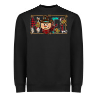 Black noel snowman christmas Heavyweight Sweatshirt - CowhideDigitalArt