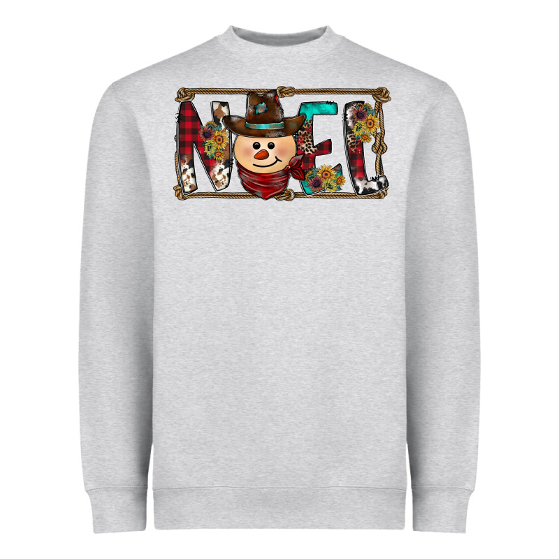 Noel Snowman Christmas Heavyweight Sweatshirt by CowhideDigitalArt | Teevron