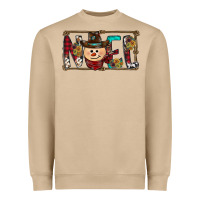 Mushroom noel snowman christmas Heavyweight Sweatshirt - CowhideDigitalArt