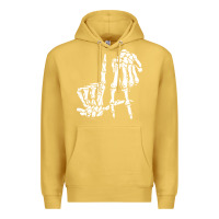 Antique Gold la hand sign lazy diy halloween costume skeleton los angeles pullover Premium Hoodie - trangStudio