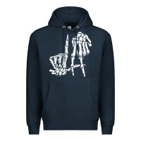 La Hand Sign Lazy Diy Halloween Costume Skeleton Los Angeles Pullover Premium Hoodie | Teevron