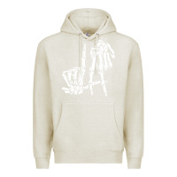 Oatmeal Heather la hand sign lazy diy halloween costume skeleton los angeles pullover Premium Hoodie - trangStudio