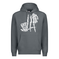 Rock la hand sign lazy diy halloween costume skeleton los angeles pullover Premium Hoodie - trangStudio