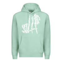 Seafoam la hand sign lazy diy halloween costume skeleton los angeles pullover Premium Hoodie - trangStudio