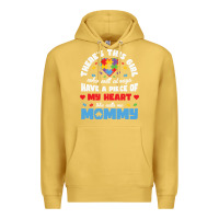Antique Gold lil autism mom Premium Hoodie - CowhideDigitalArt