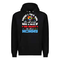 Black lil autism mom Premium Hoodie - CowhideDigitalArt