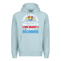Blue Mist lil autism mom Premium Hoodie - CowhideDigitalArt