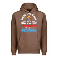 Chestnut lil autism mom Premium Hoodie - CowhideDigitalArt
